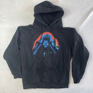 XO The Weeknd Starboy Hoodie Mens Large Black Graphic Pullover Tour Merch